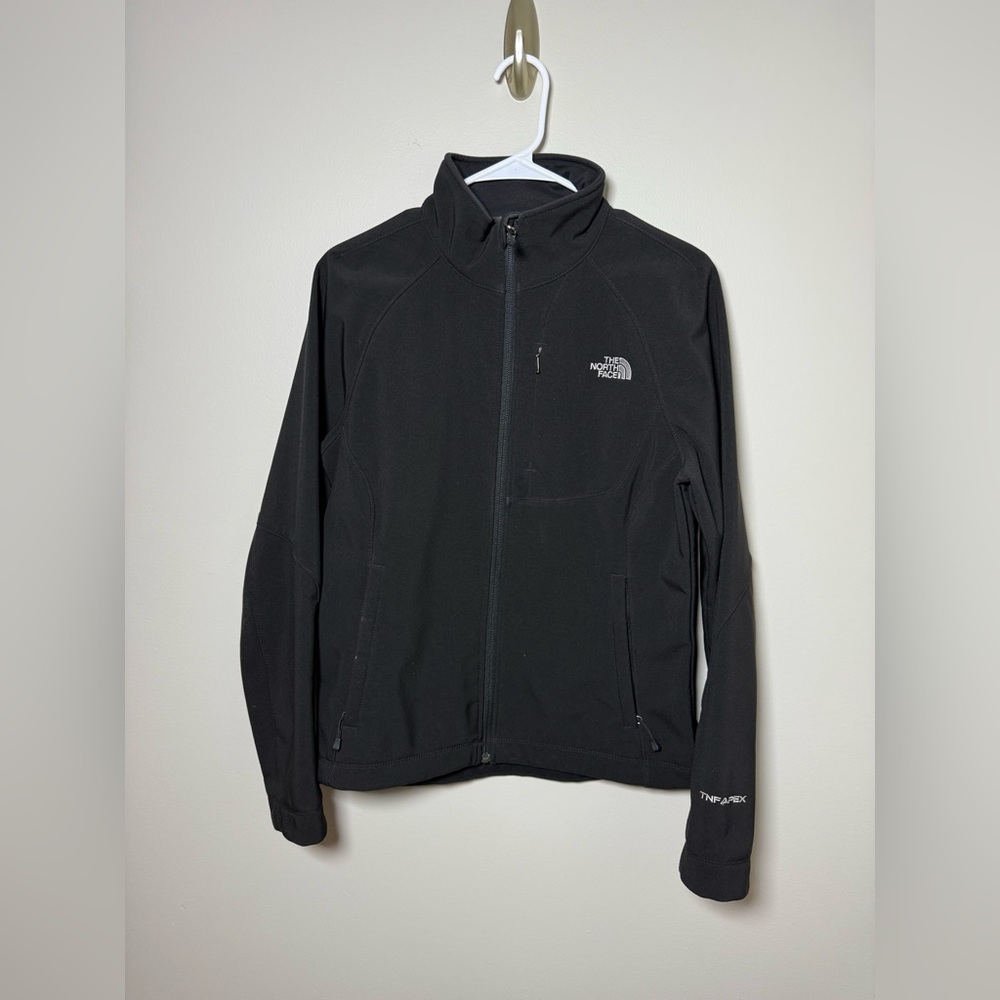 The North Face TNF APEX Jacket‎ Womens Black Softshell Full Zip - Size: Medium